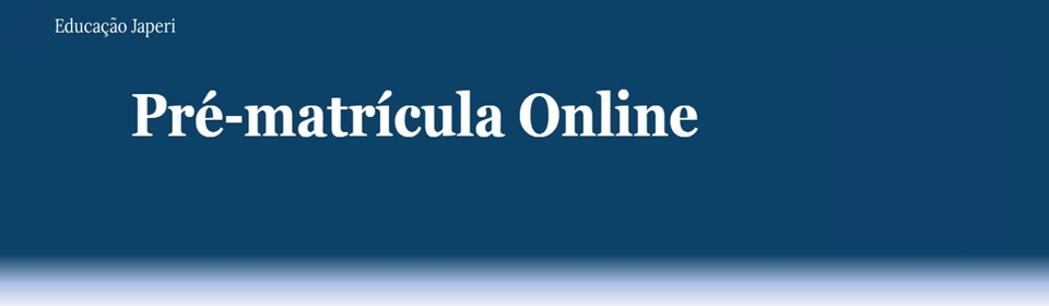 Pré-matrícula Online